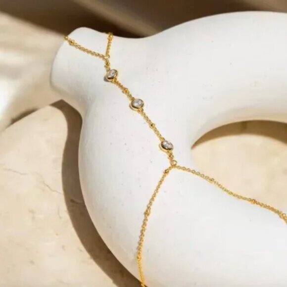 14K Gold Filled Bohemian Chain Bracelet - Picture 3 of 5